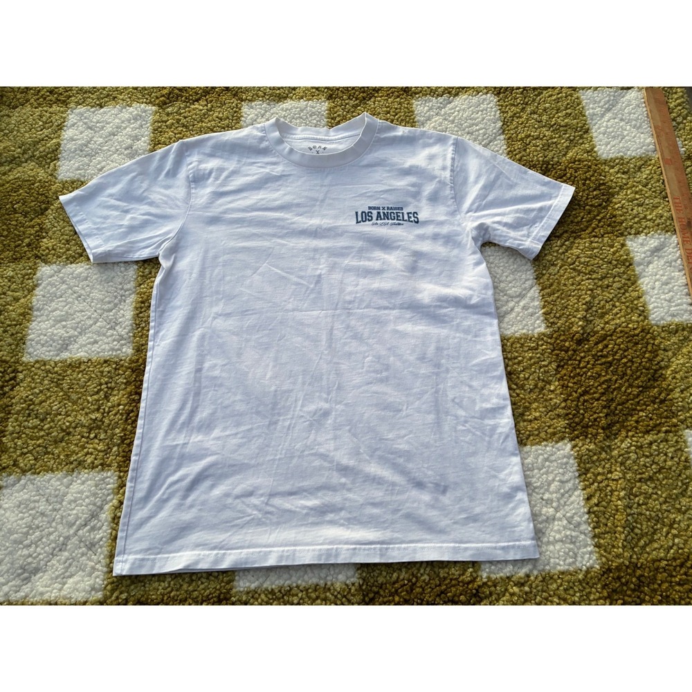 Born x Raised Los Angeles Graphic T Shirt White Size M